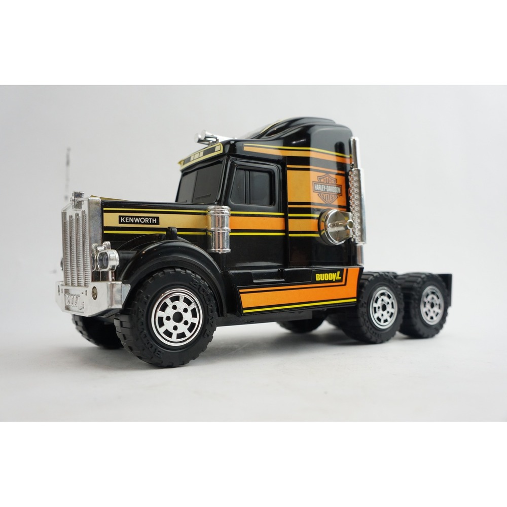 Buddy L Kenworth Truck Cab Harley-Davidson Black 1992 Vintage Light & Sound